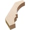 Ekena Millwork 3-inch W x 18-inch D x 18-inch H Balboa Rough Cedar Woodgrain TimberThane Knee Brace, Primed BRCUR03X18X18BOARCPR - alternate 2